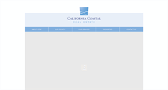 Desktop Screenshot of californiacoastalrealestate.com